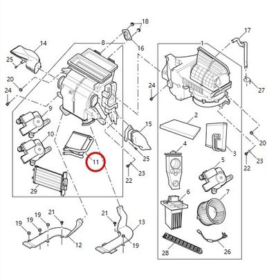 Воздушный бак для автомобильного обогревателя для EUNIQ7/G10/G20 C00074250 C00027251 от Maxus