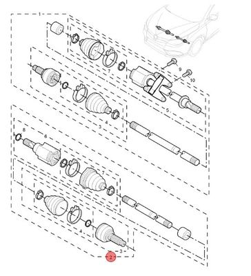 Автозапчасти шаровые подшипники OE 10163431 для MG 5/MG5-17/MG-GT/Roewe 350 Автозапчасти шасси