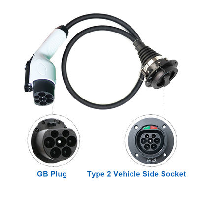 90% EV Type1 Type2 GB/T адаптер 32A 1Phase 3 Phase Schuko для зарядки электромобилей