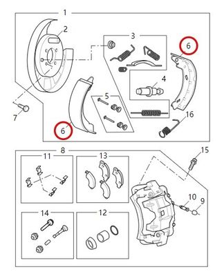 Автозапчасти Подшипники ручных тормозов для A80/RV80B/V80 OEM No C00013527