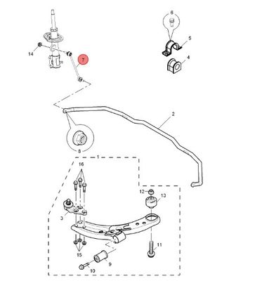 Scap Car Auto Spare Parts Suspension System Stabilizer Bar Link для автомобиля MG3/MG3-14/MG3-16 30003601